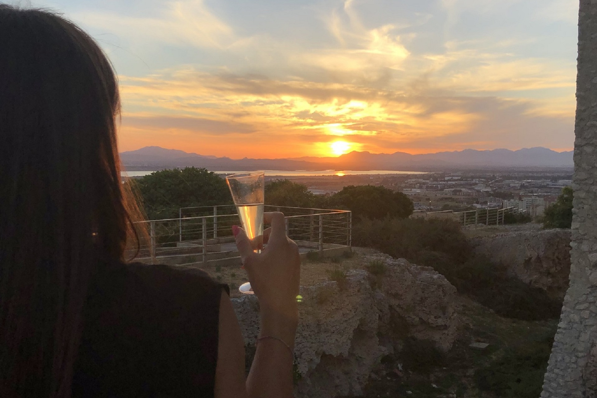 Un tramonto al Castello di San Michele