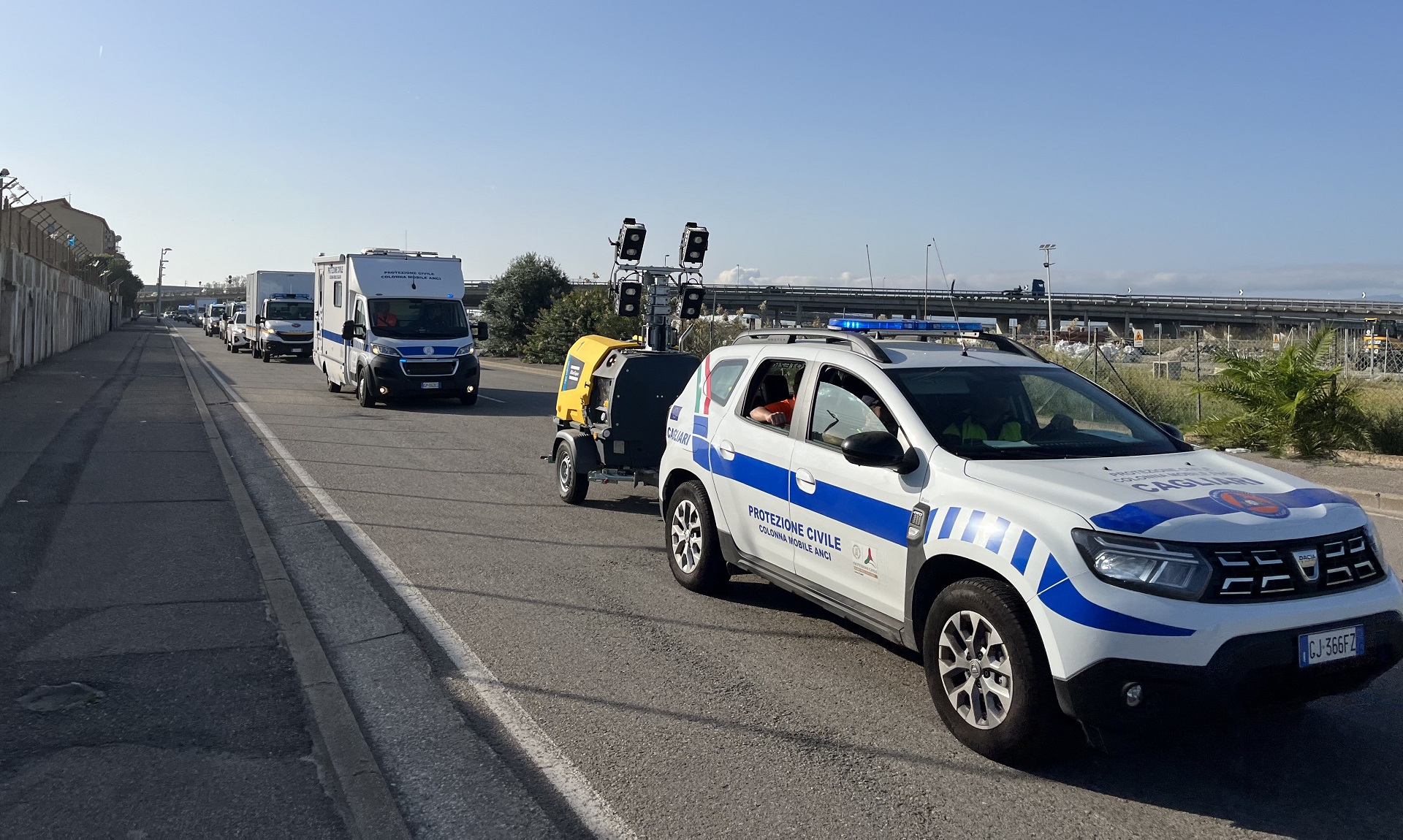 Colonna mobile della Protezione Civile