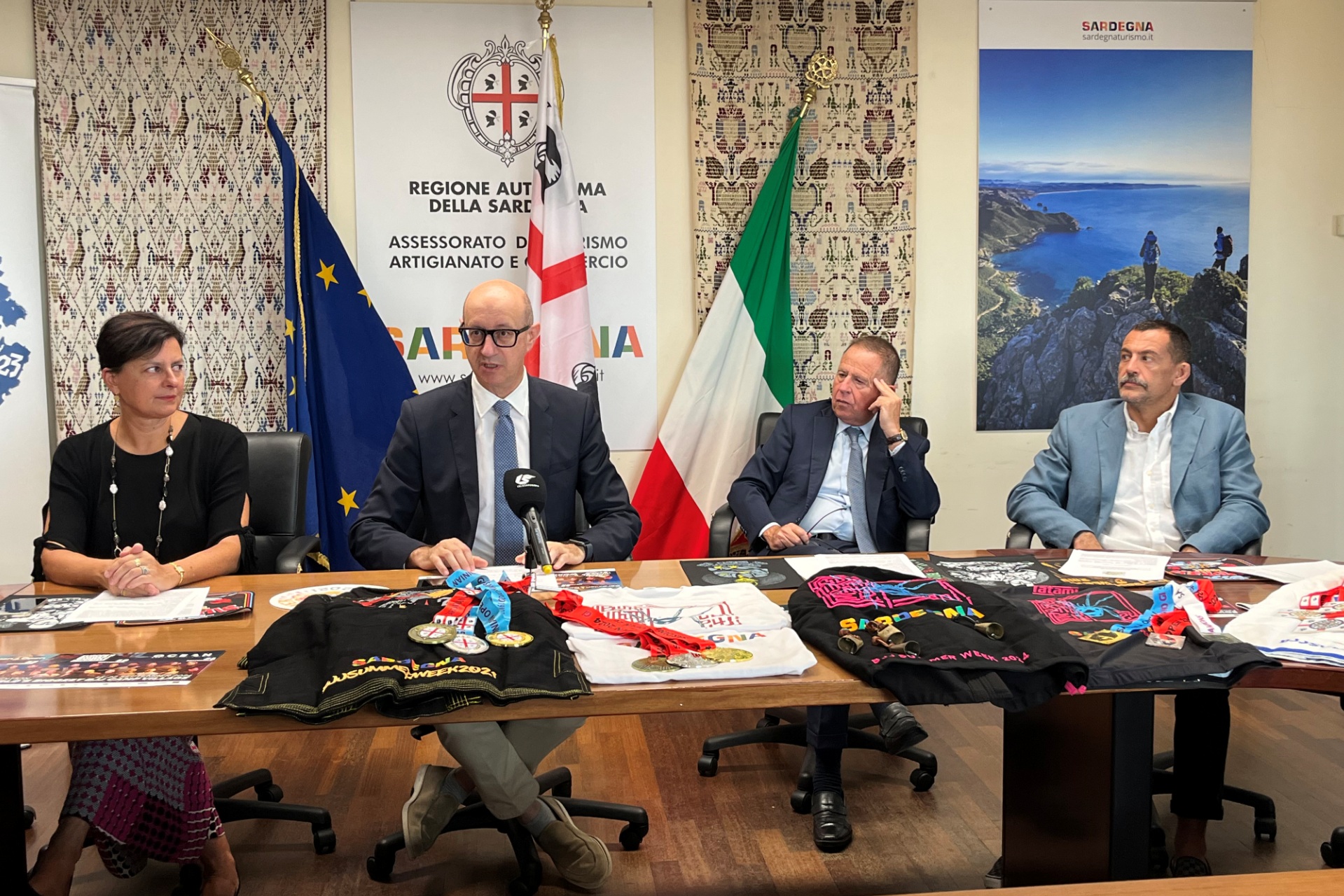 Un momento della conferenza stampa