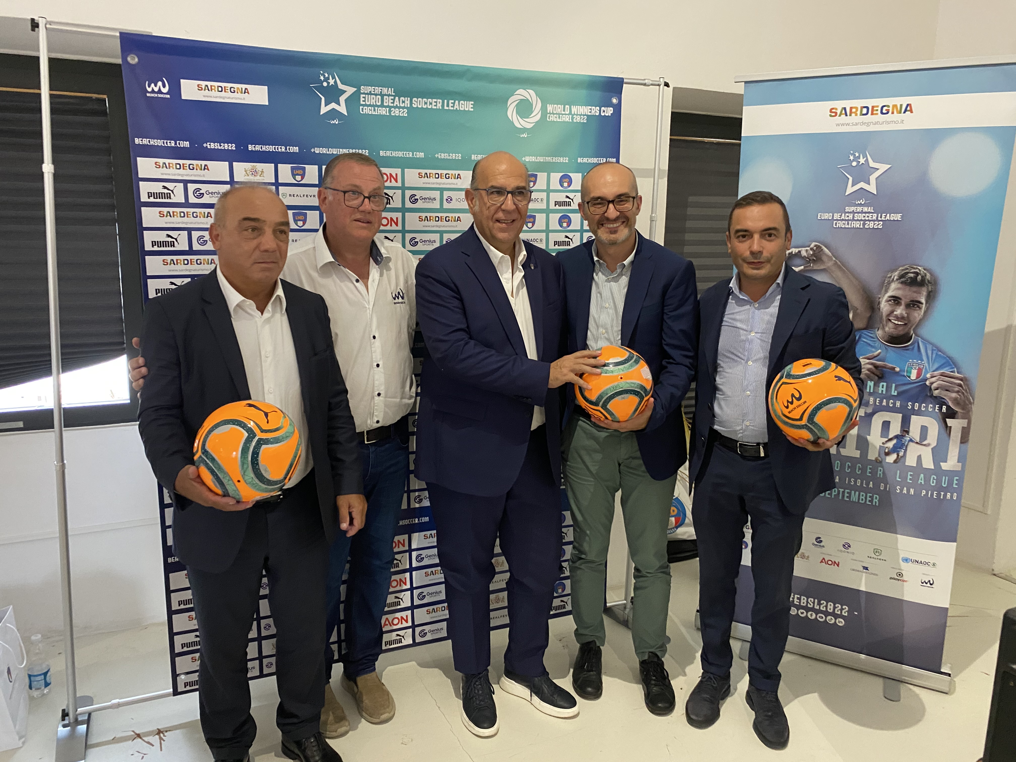 Conferenza stampa del Beach soccer
