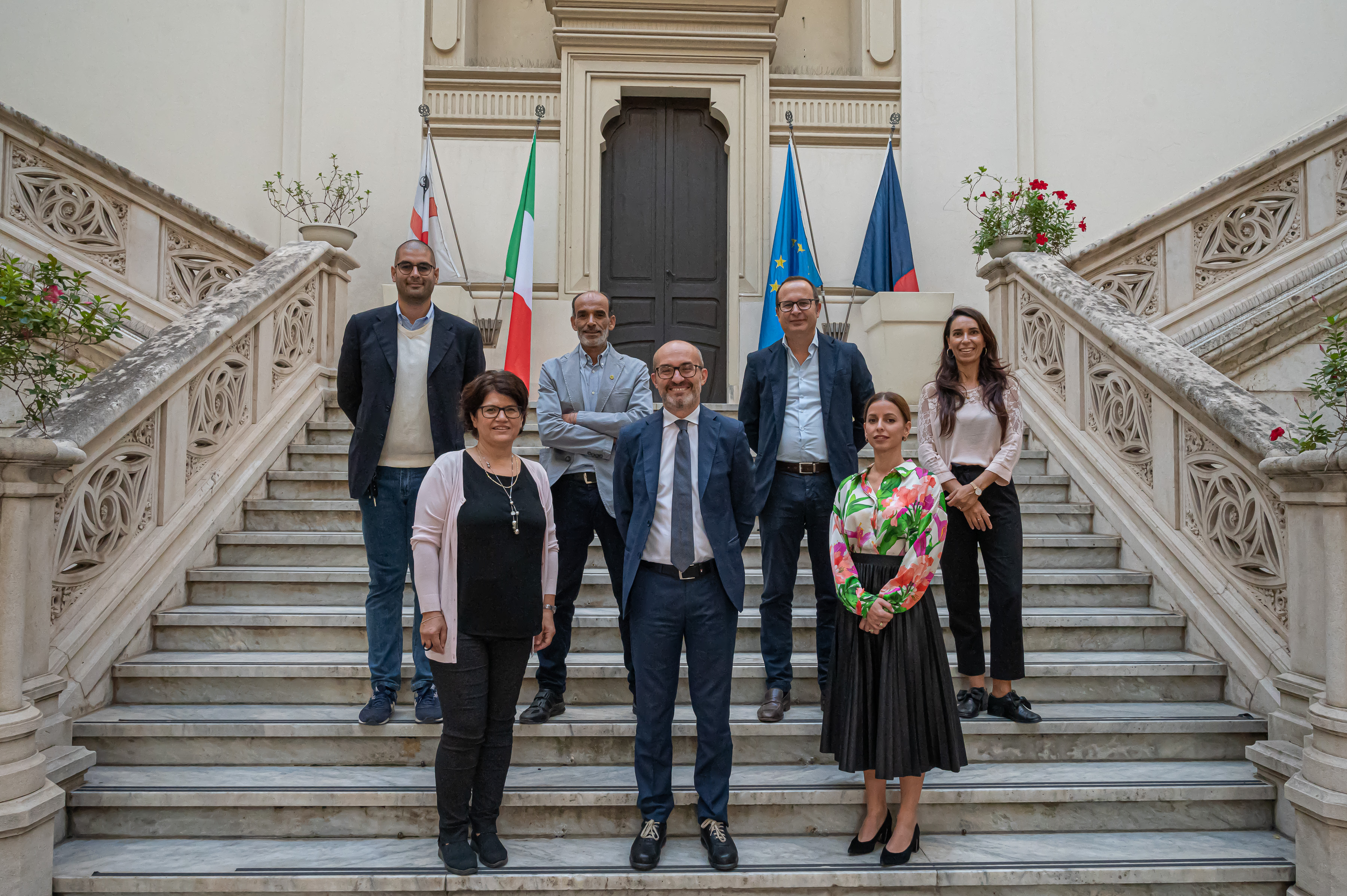 La delegazione in partenza per Grenoble