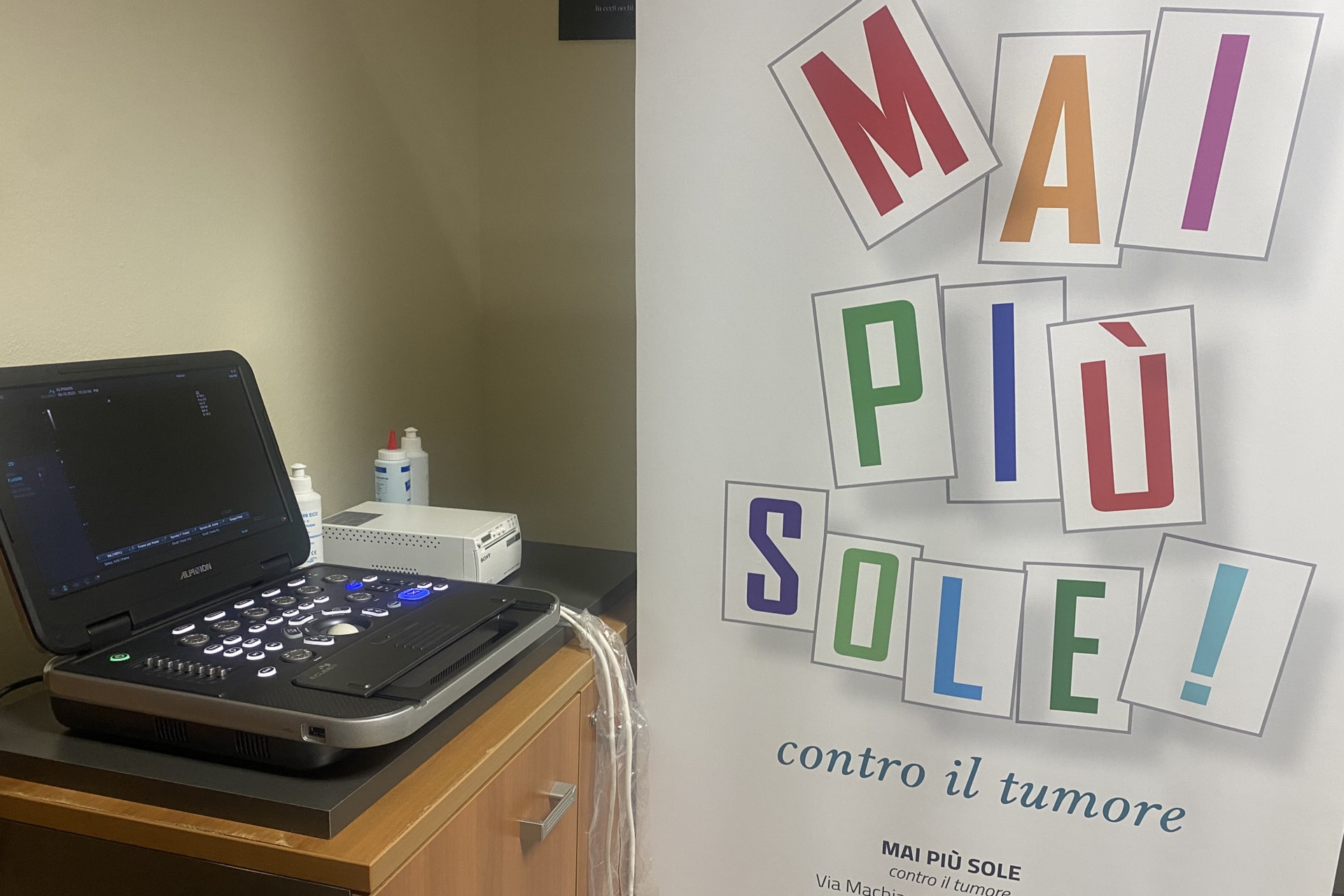 La postazione per le visite in Municipio