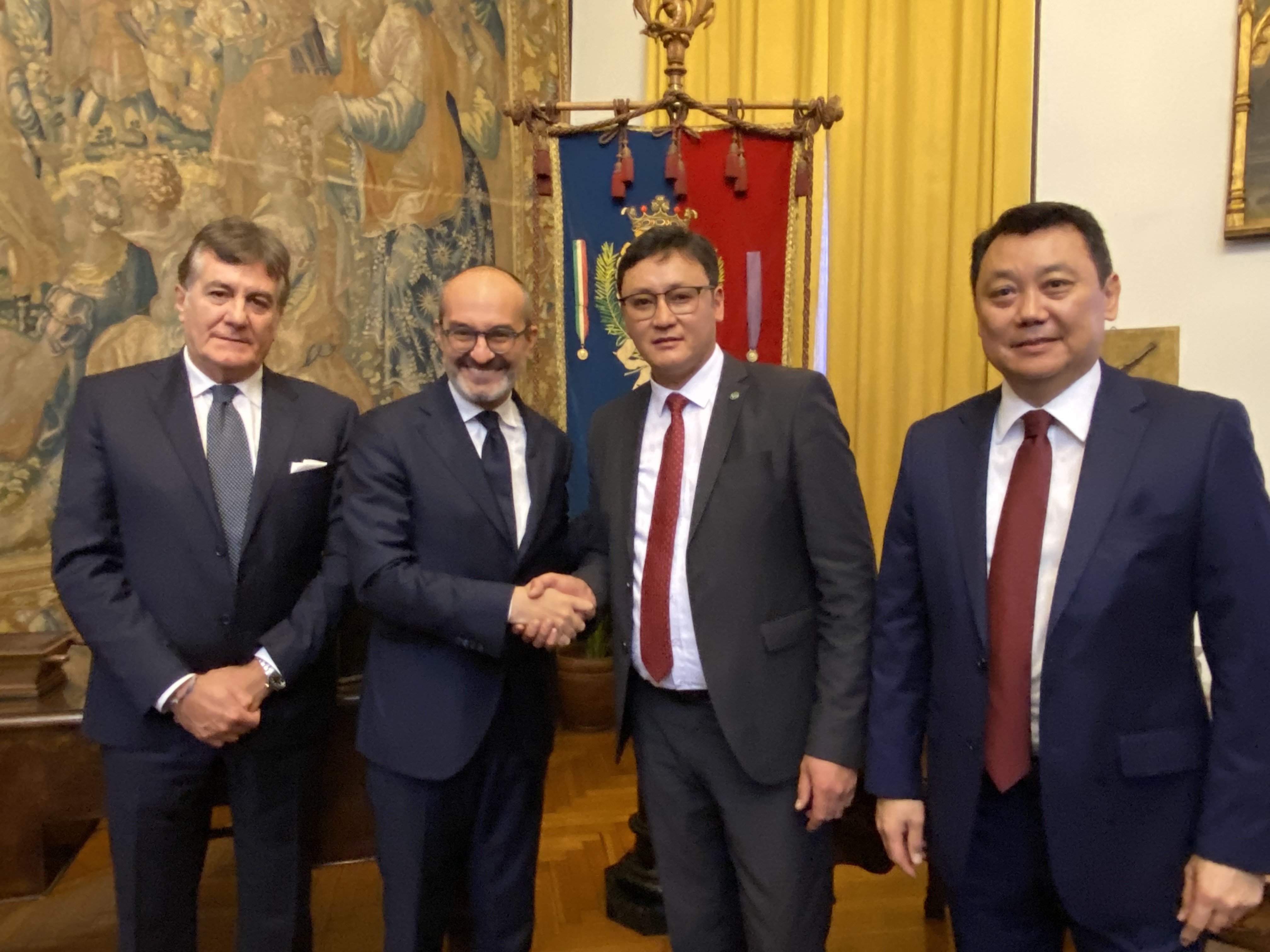 Edoardo Tocco, Paolo Truzzu, Bapaev Chingiz Arstanbekovich e Taalai Bazarbaev