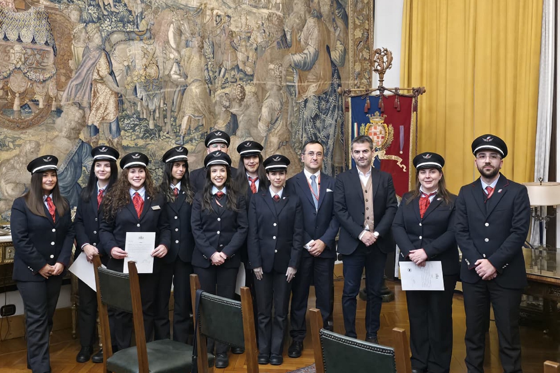 I nuovi capitreno in Municipio