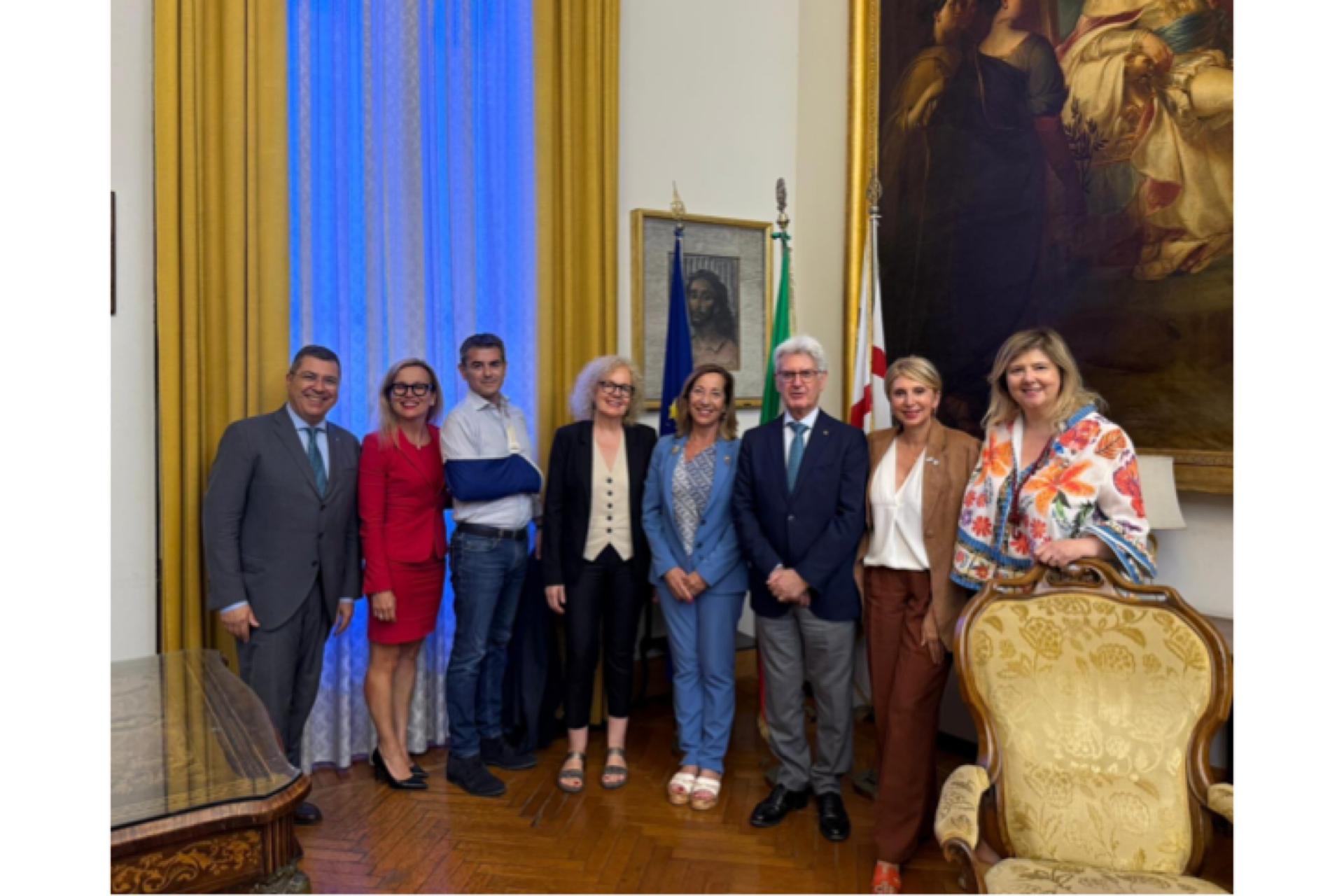 L’incontro in Municipio tra rappresentanti del Comune di Cagliari e del Rotary