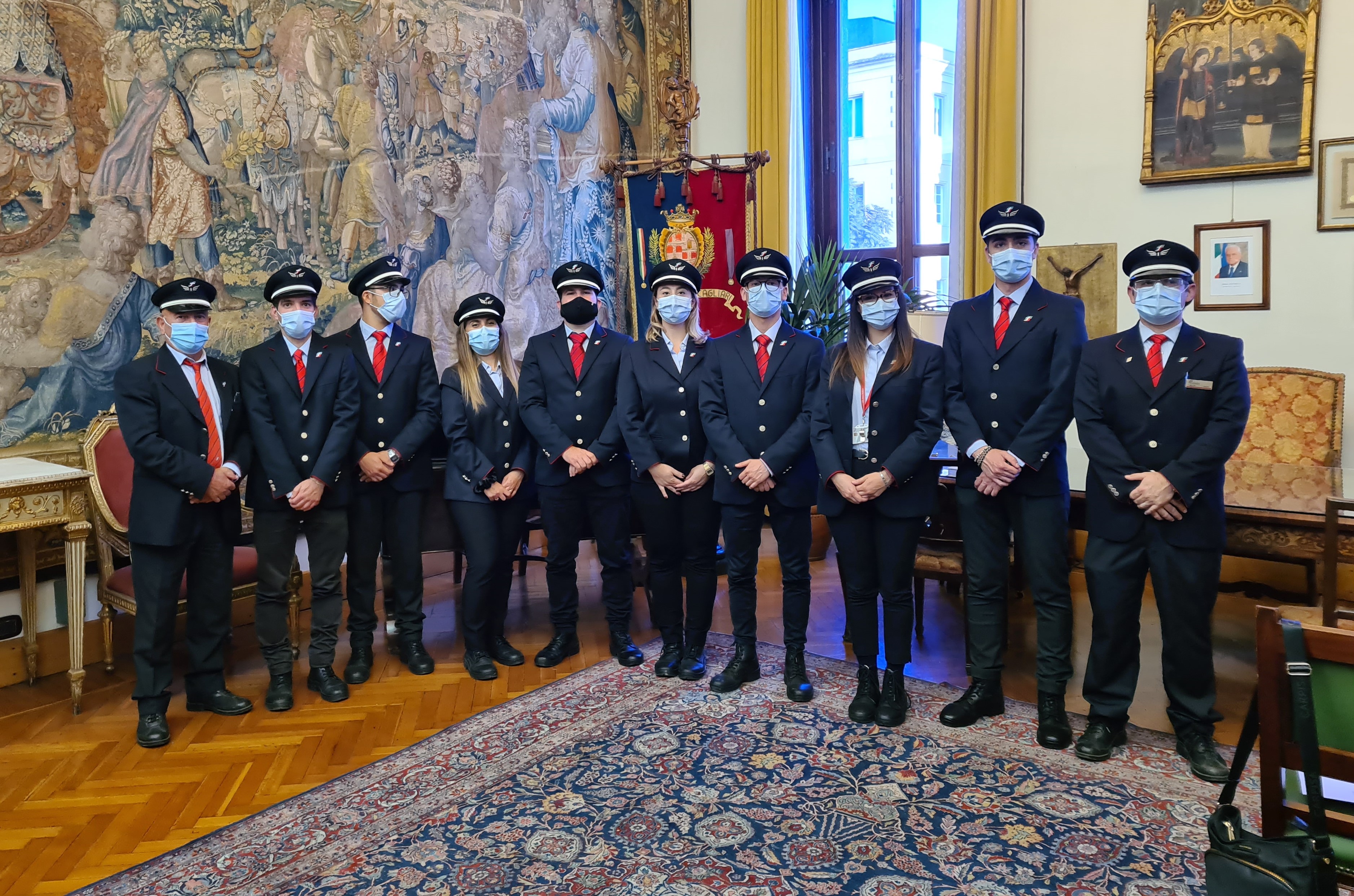 Il giuramento al Municipio di Cagliari