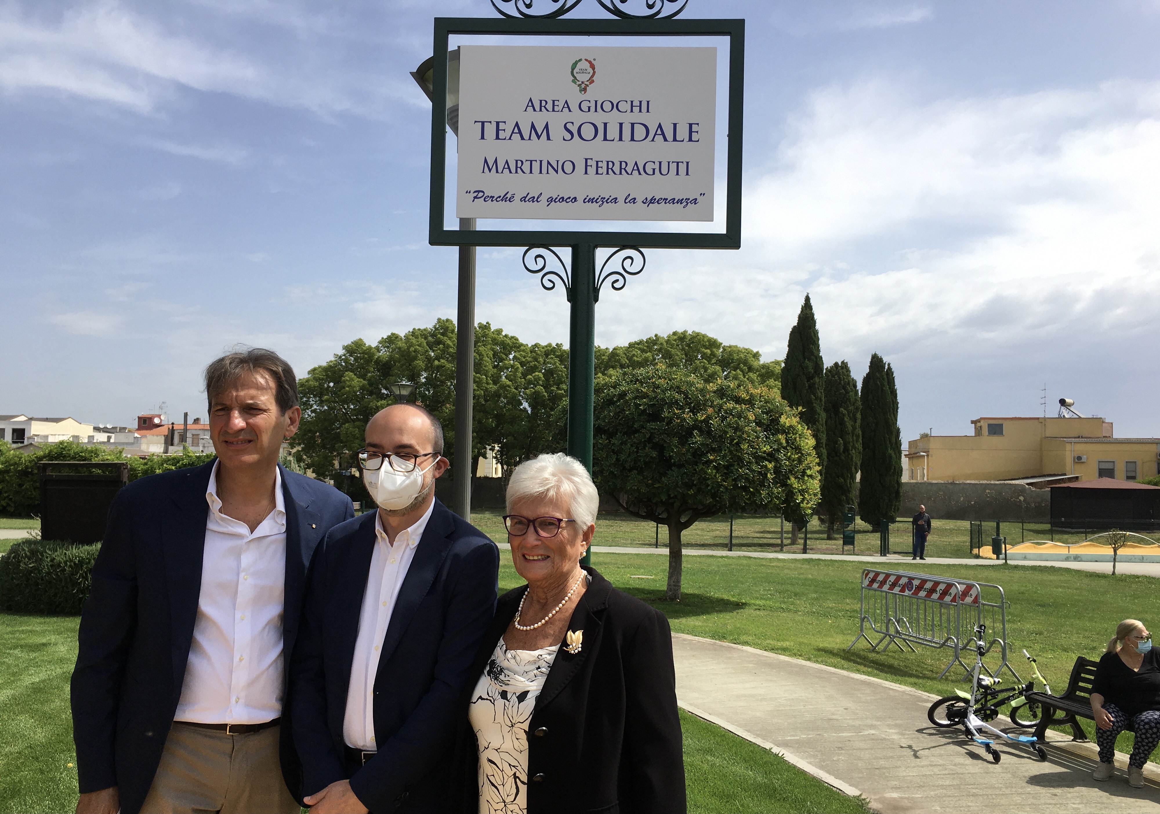 Comune di Cagliari Inaugurata la nuova area giochi del Parco Ex
