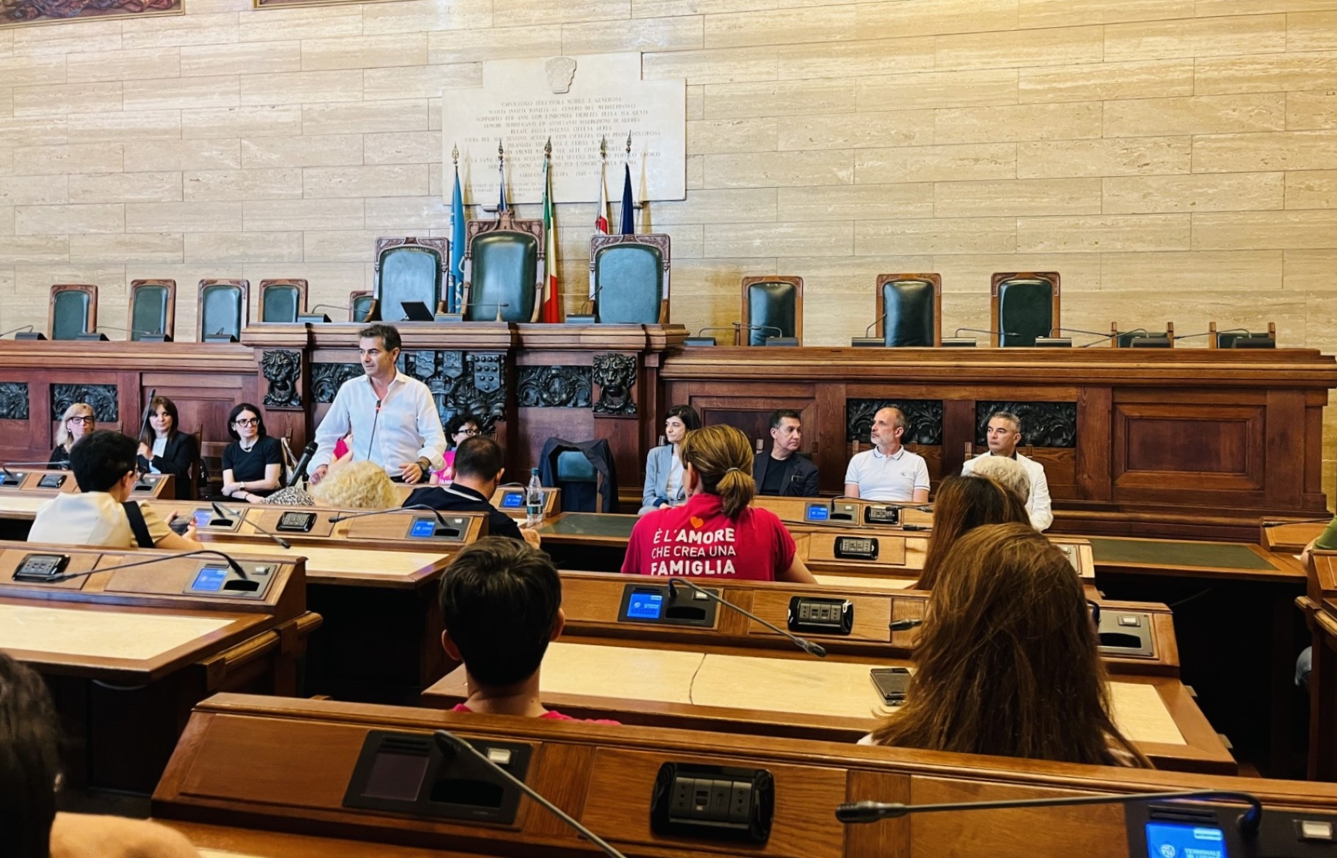 Cagliari - Il sindaco Zedda incontra le Famiglie Arcobaleno