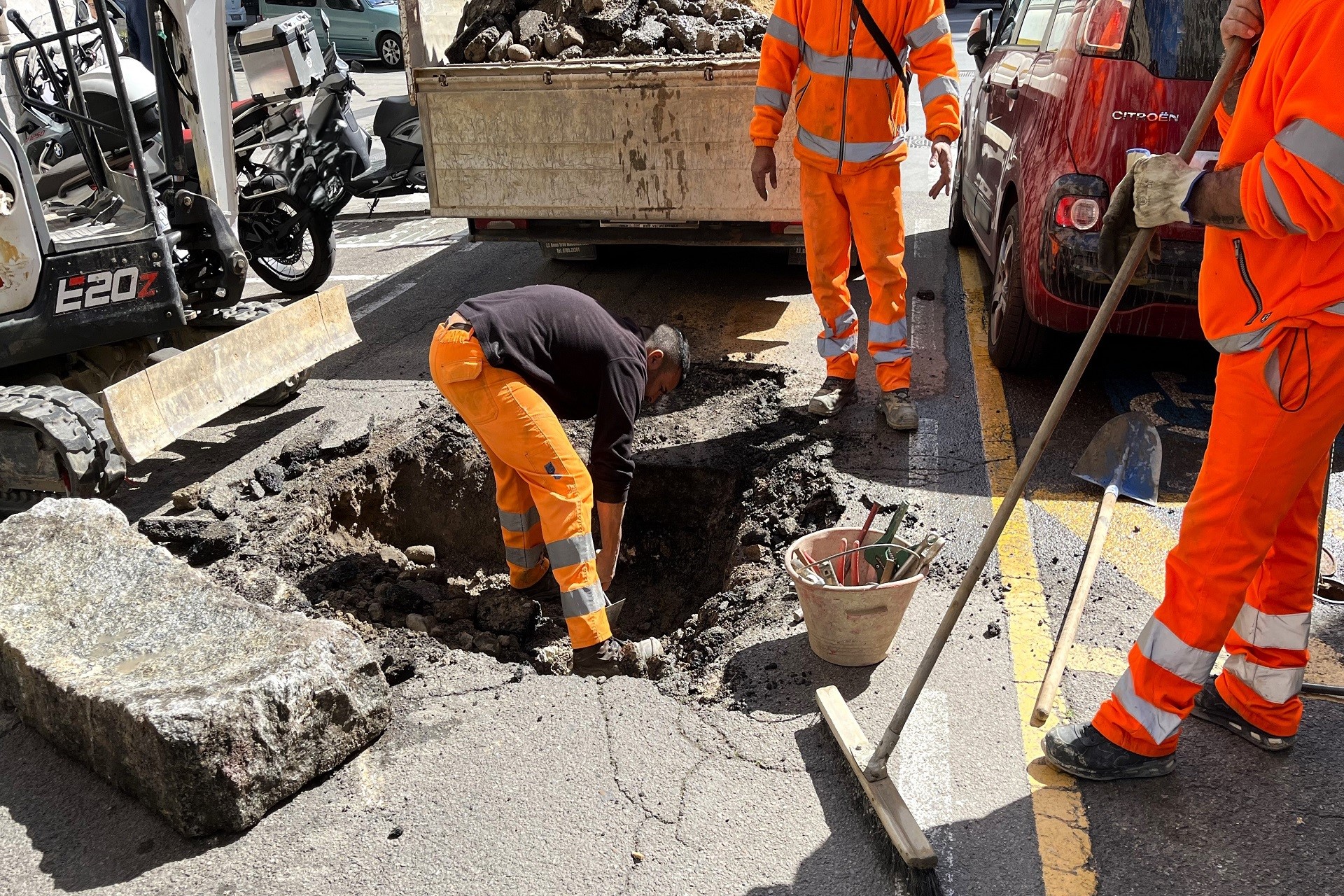 Lavori su reti idriche (archivio)