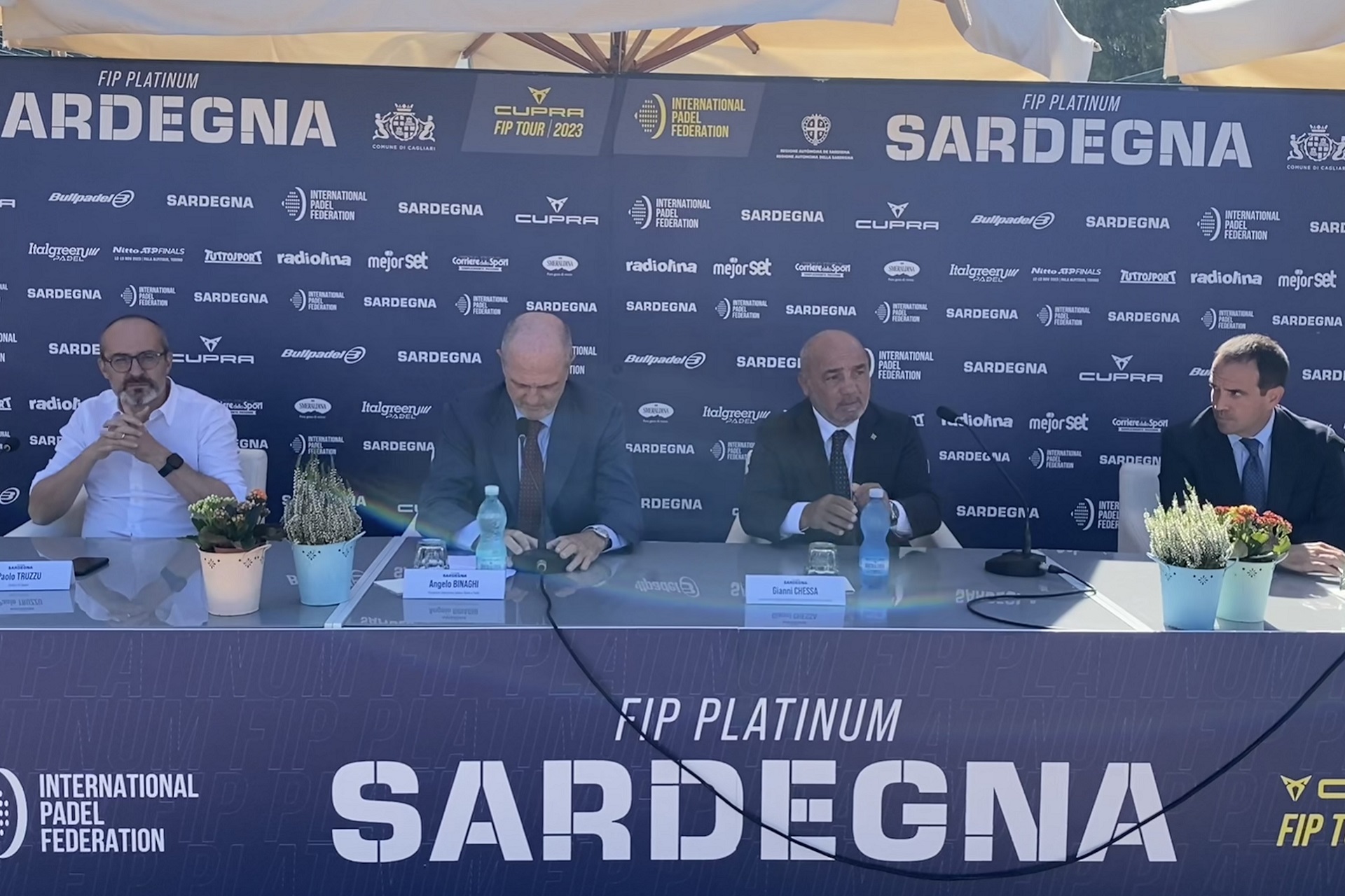 Un momento della conferenza stampa