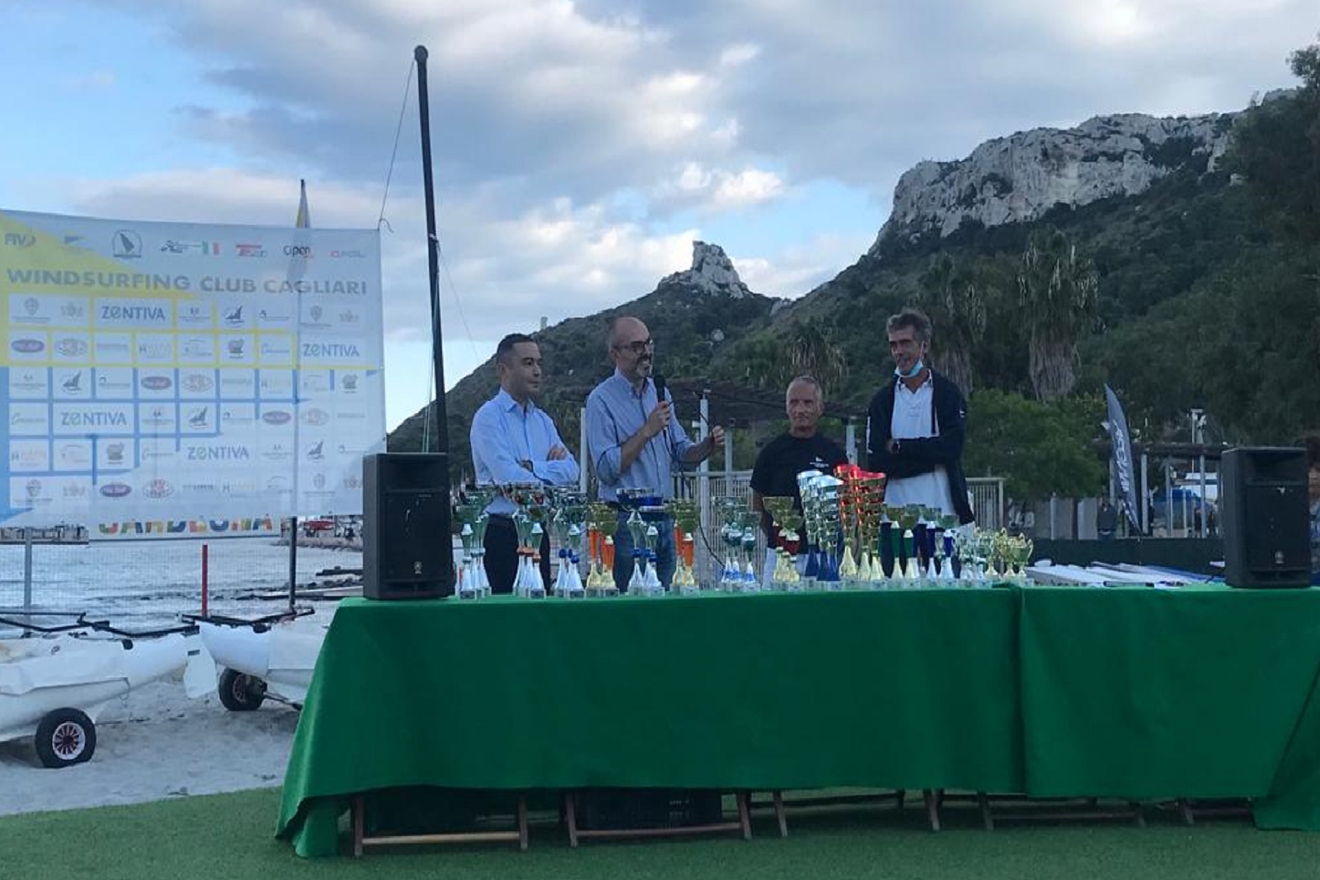 Un momento della premiazione Techno 293