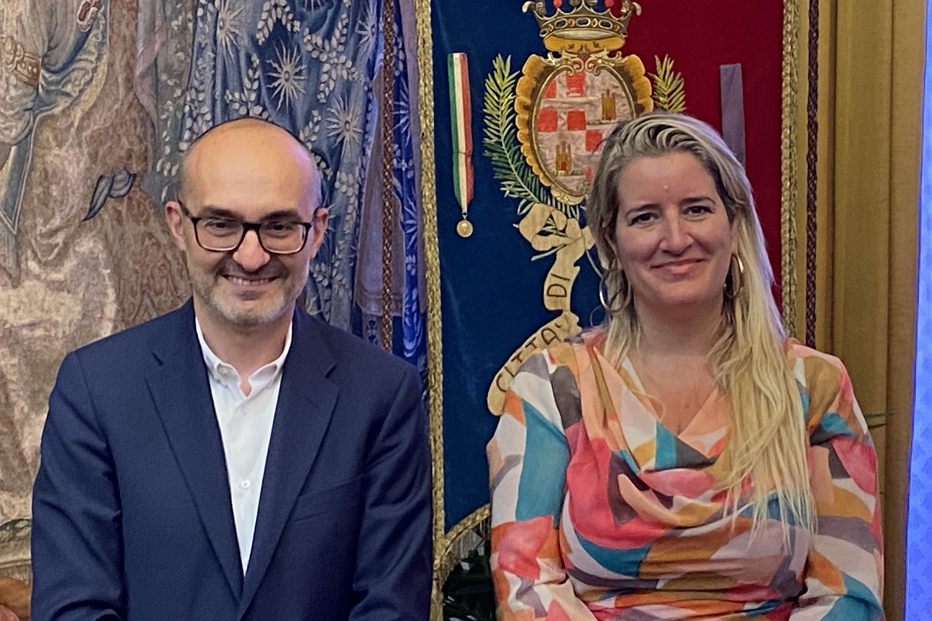 Paolo Truzzu e Veronica Crego Porley