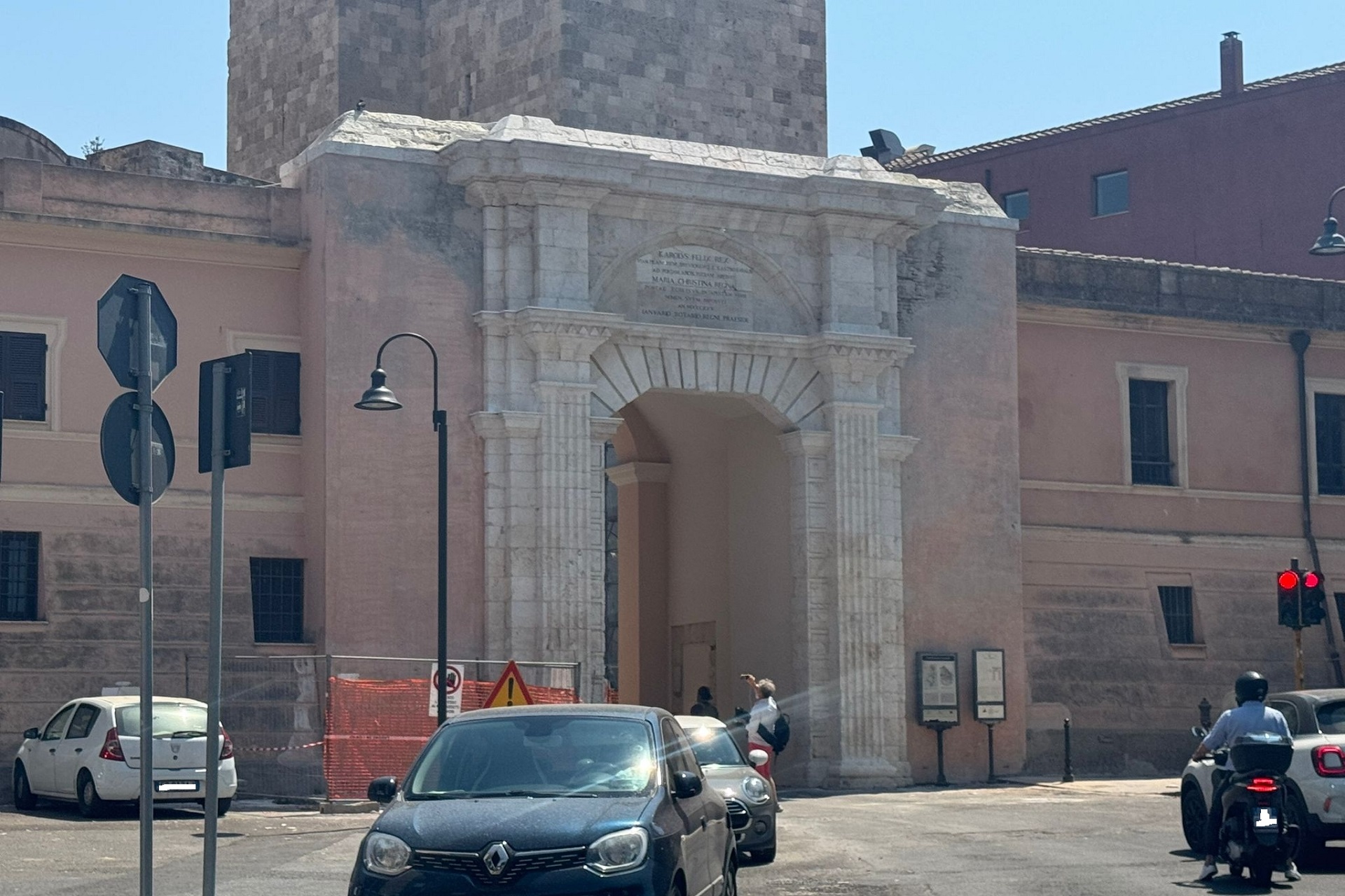Cagliari-Porta Cristina dal viale Buoncammino
