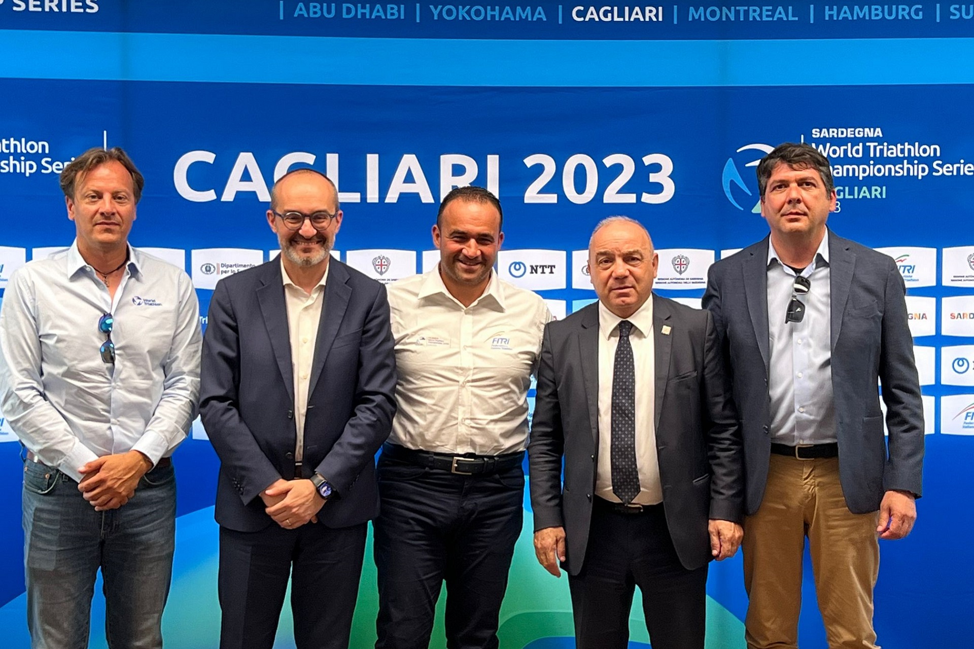 La conferenza stampa del World Triathlon Chamionship Series