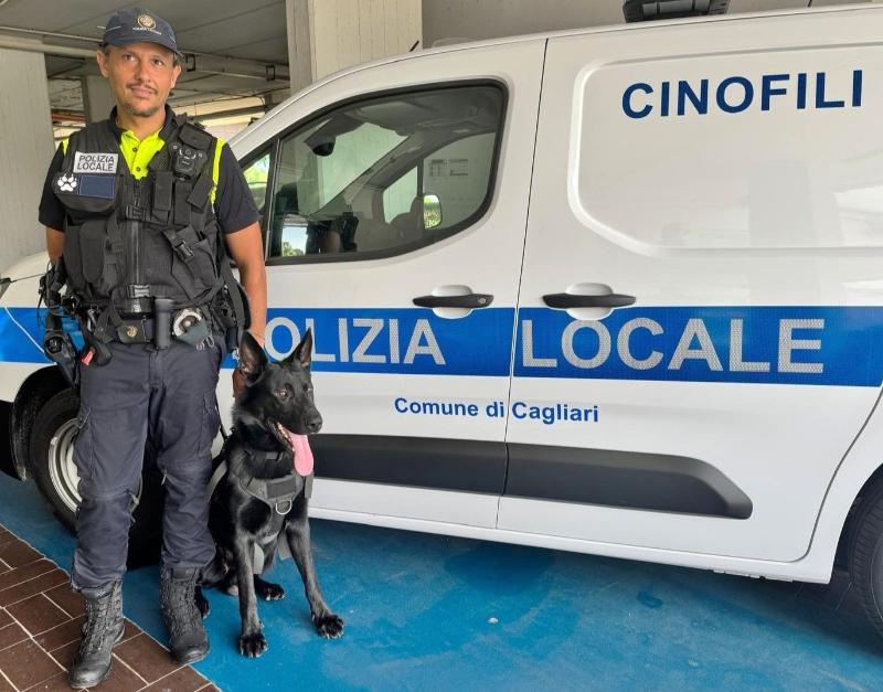 L'unit&agrave; cinofila della Polizia Locale di Cagliari