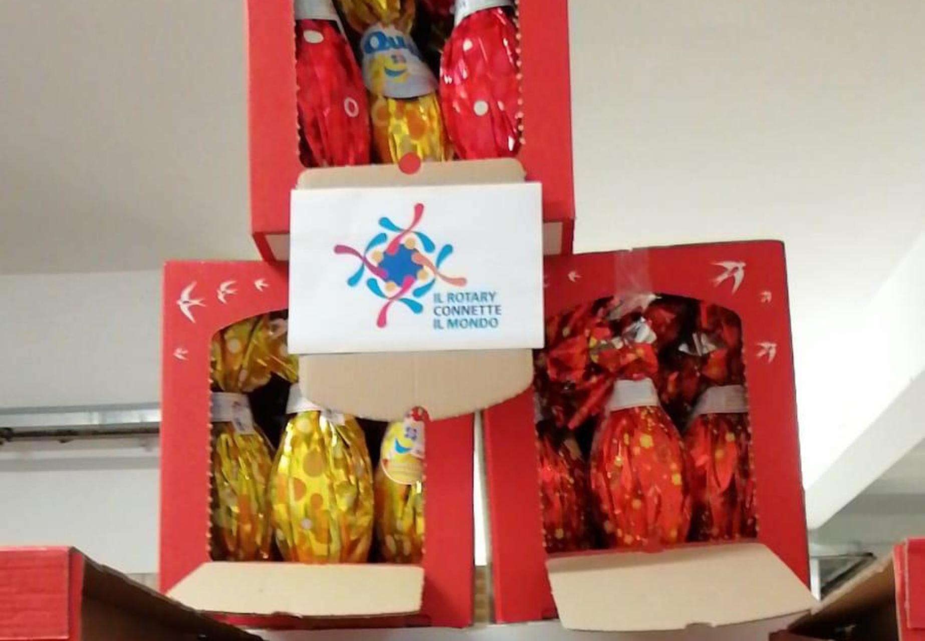 Le uova donate dal Rotary