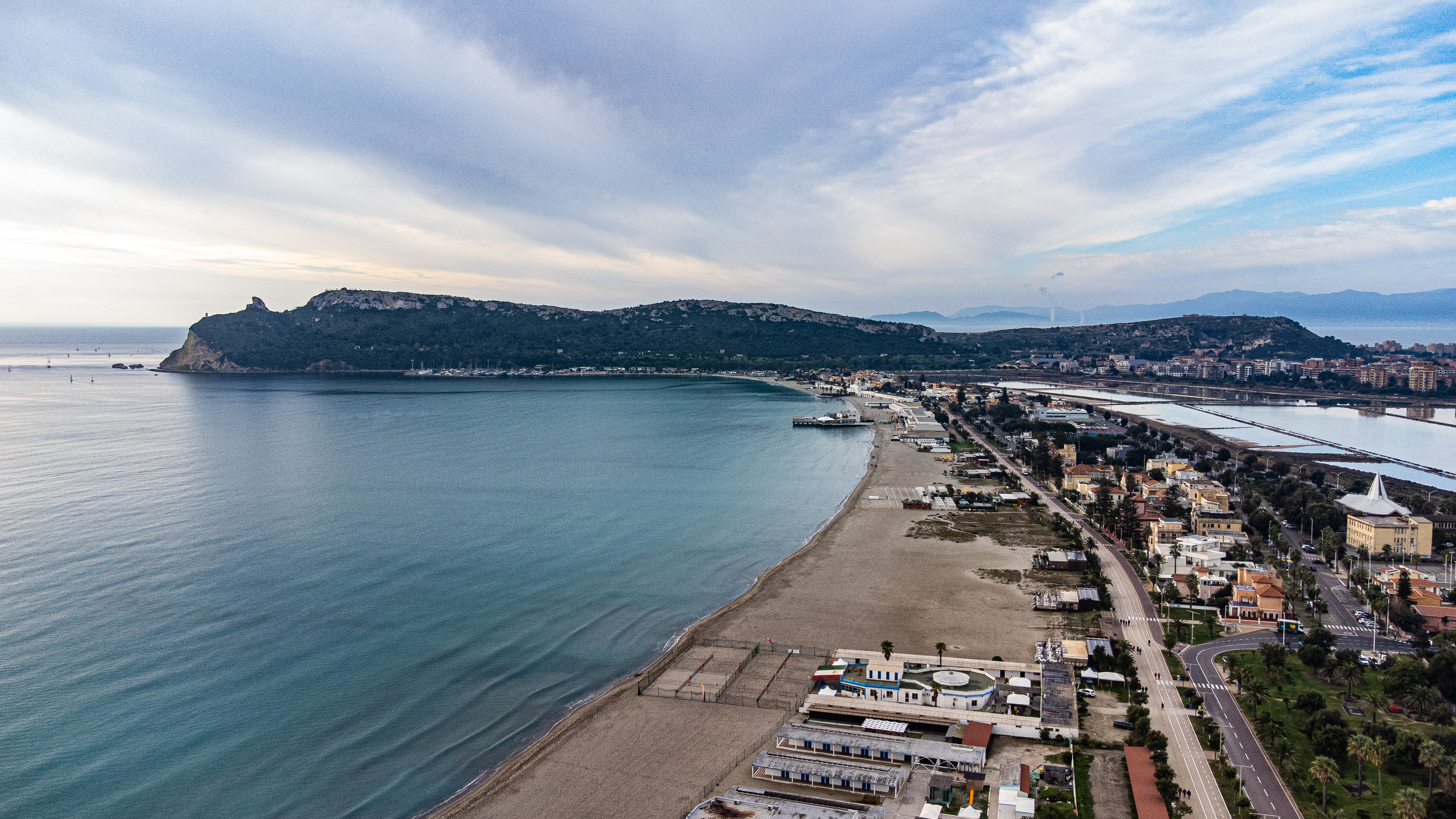 Panorama spiaggia Poetto - Cagliari