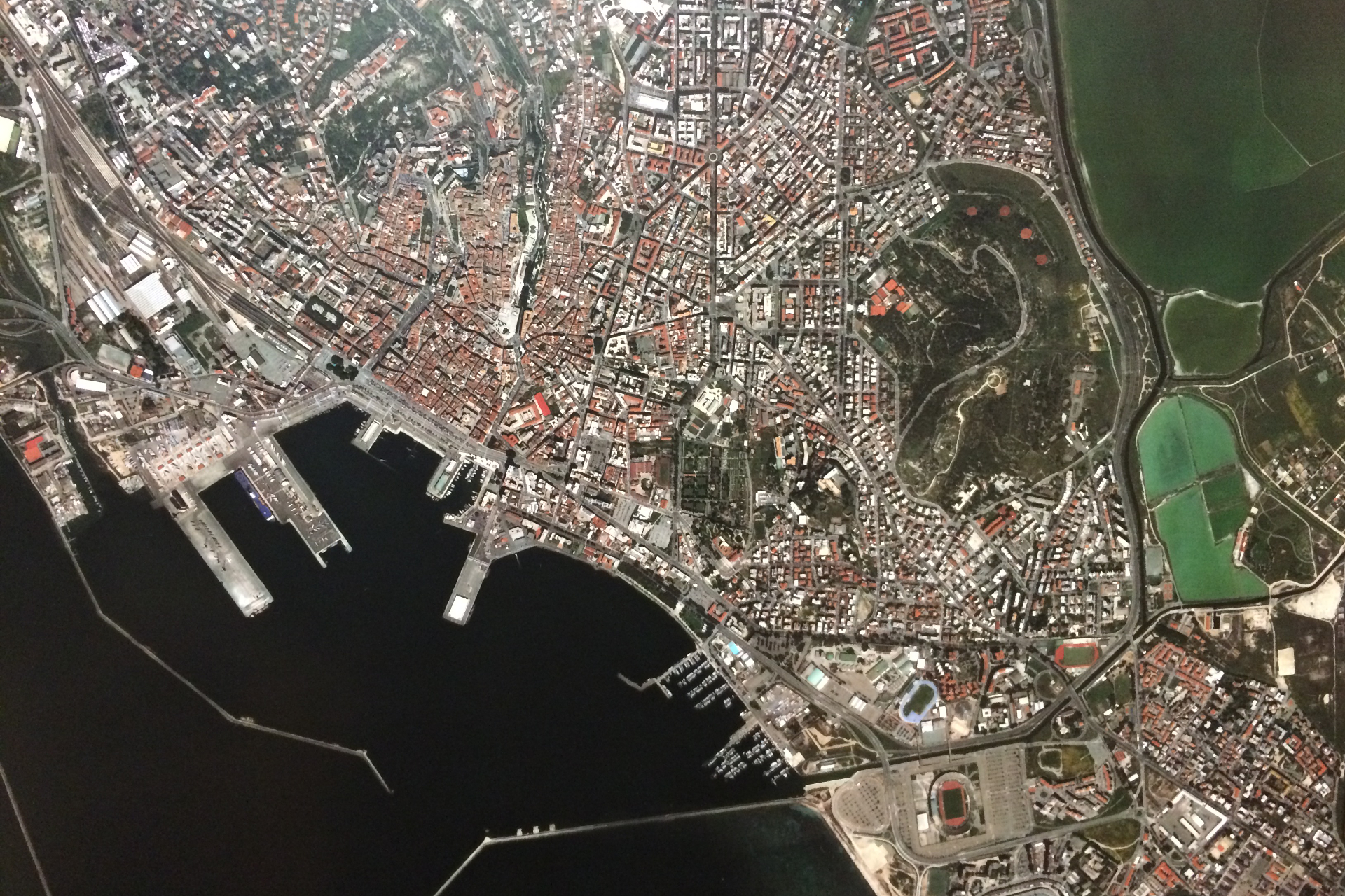 Cagliari. Foto aerea
