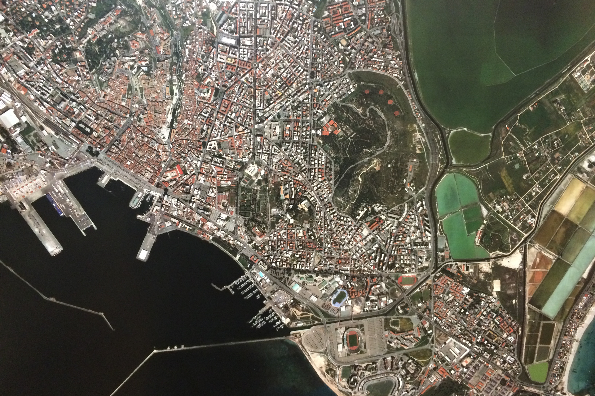 Cagliari. Foto aerea